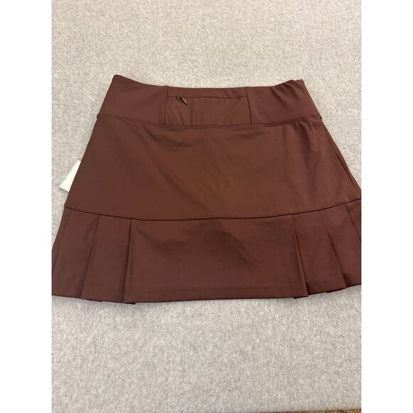 Sigrid Olsen Golf & Tennis Brown Pleated Skort UPF 50 Small Stretch Activewear - Picture 2 of 9